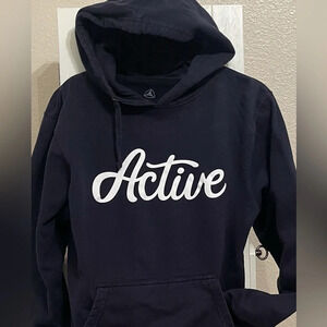 Active Small Blue Sweatshirt Hoodie